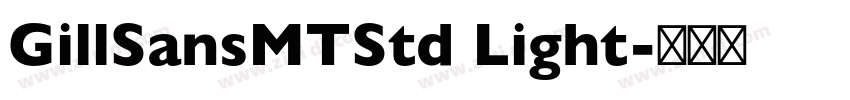 GillSansMTStd Light字体转换